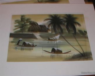 Hand Painted on silk