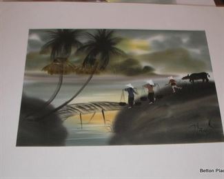 Hand Painted on silk