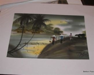 Hand Painted on silk