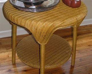 Pair of Wicker Tables