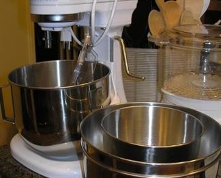 Kitchen Aid Large mixer with attachments