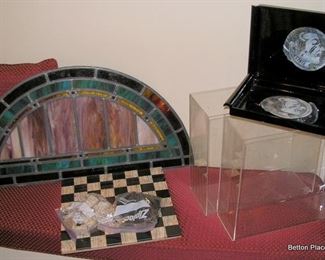 Window, Trays, Marble Chess set