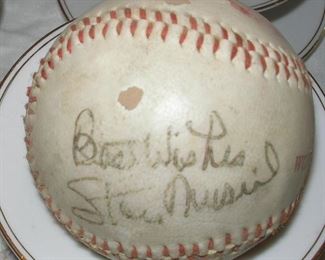 Best Wishes from Stan Musial 1982 Championship Ball