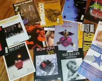 Many pieces of Sheet Music, this is just the Metal pieces