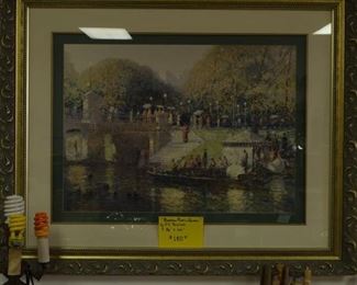 Print - "Boston Public Garden" by J.C. Terelak approx. 36" x 44"