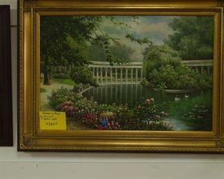 Oil on Canvas by Slicium?? approx 32.5" x 44.5"