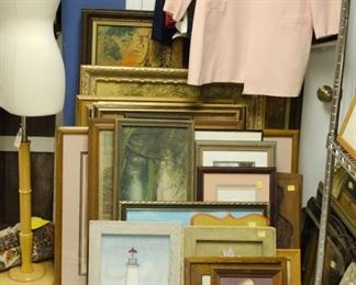 Oils on Canvas and Prints (some numbered) most framed and mounted