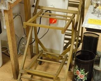 Old Grocery Cart, Metal Waste Basket