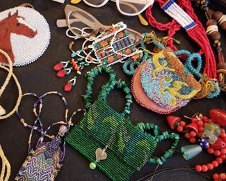 several nice pieces of bead work. 