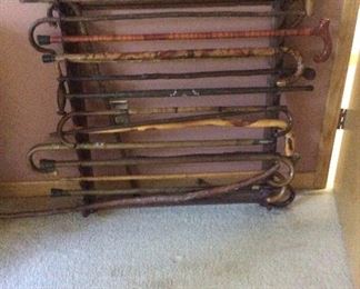 Vintage cane collection