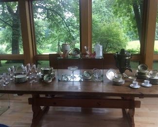 Beautiful China and stemware