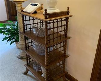 antique/vintage etagere bookshelf ==> $250