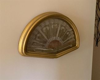This antique framed Belgian lace fan is only $75 plus tax