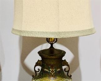 Brass chinoiserie lamp with elephant truck embellishments is only $125 plus tax