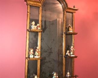 VINTAGE MIRRORED DISPLAY SHELF 