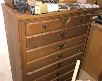 VINTAGE TALL DRESSER