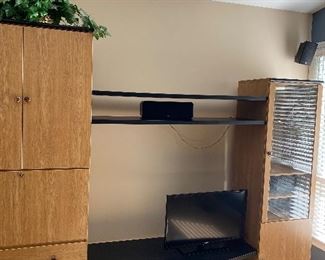 LARGE CONTEMPORARY WALL UNIT-4 PIECE
161” LENGTH x 85” HEIGHT x 19" DEPTH