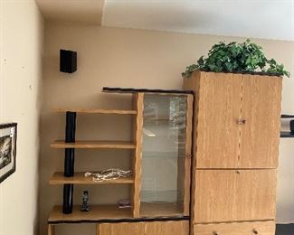 LARGE CONTEMPORARY WALL UNIT-4 PIECE
161” LENGTH x 85” HEIGHT x 19" DEPTH