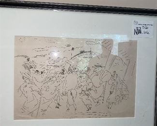 JULES PASCIN “VACATIONERS” LITHOGRAPH