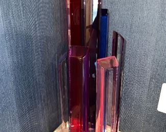 COLORFUL SHLOMI HAZIZA LUCITE SCULPTURE
64” HEIGHT x 15” DIAMETER