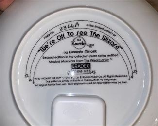 WIZARD OF OZ COLLECTIBLE PLATES