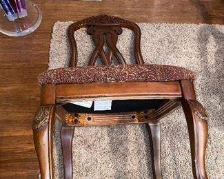 UPHOLSTERED TRADITIONAL CHAIRS BY ASHLEY FURNITURE -10 CHAIRS