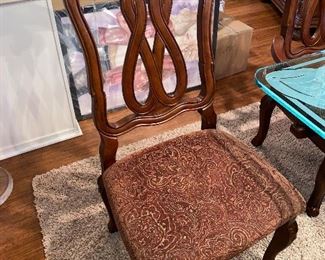 UPHOLSTERED TRADITIONAL CHAIRS BY ASHLEY FURNITURE -10 CHAIRS