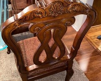 UPHOLSTERED TRADITIONAL CHAIRS BY ASHLEY FURNITURE -10 CHAIRS