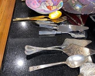 SILVERWARE AND SERVING PIECES