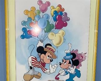 DISNEY MICKEY MOUSE FRAMED PICTURE