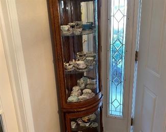 CORNER CURIO CABINET