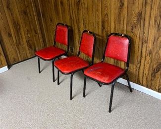 VINTAGE RED CHAIRS