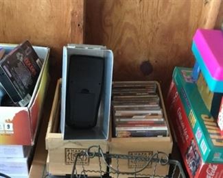 CDs, games, videotapes