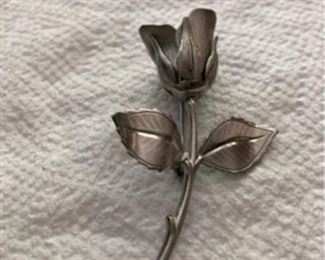 Vintage rose pin