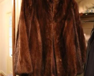 Mohogany Mink Fur Coat 