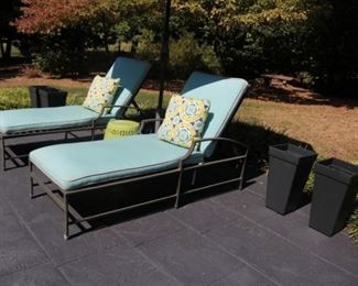Restoration Hardware  Outdoor Lounge Chairs  
