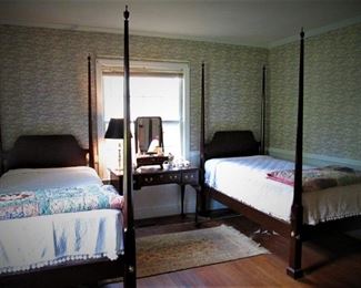 Pair Henkel Harris Twin Beds