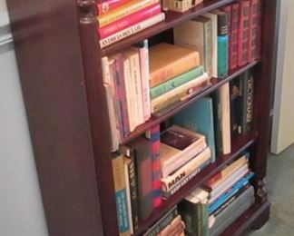 Antique Bookcase & Books