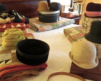 Vintage Hats...... Antique Quilts....