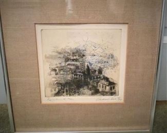 Original Etching by Andrew Rush