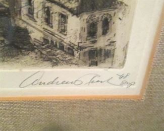 32/50 Etching by A. Rush