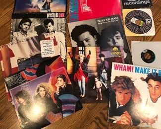 Records Madonna Beatles, Prince, Wham, Thompson Twins, Tears for Fears, Bananarama, Def Jam - LL Cool J, Back to the Future