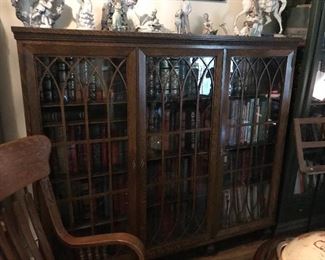 4 Shelf Glass Door Book Case
