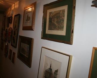 Numerous Framed Art pieces