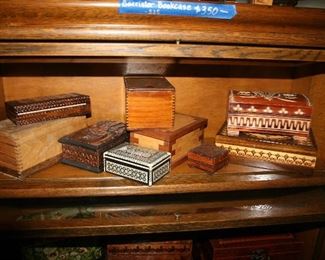 Carved Wooden Boxes