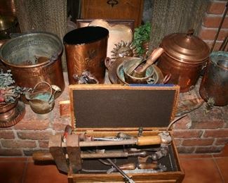 Antique Tools and Vintage Copper