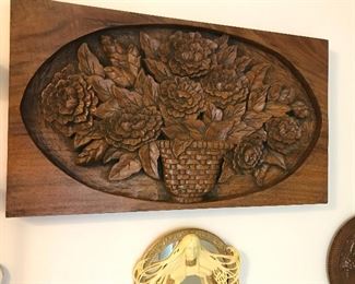 Wooden Carving Wall Hanging