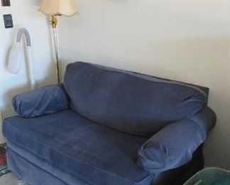 Small sleeper sofa - good condition - moved outside for ease of moving
