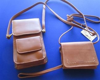 Leather Cross Body Purse & Wallet.  The Fossil Cross Body.  Both Are New!