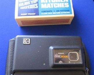 Kodak Disc 6000 Camera + Boxed Kitchen Matches